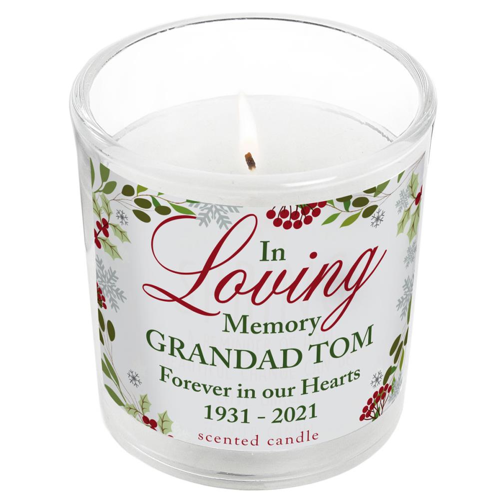 Personalised In Loving Memory Scented Jar Candle £8.99